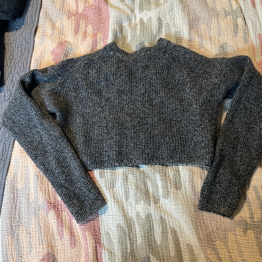 Reformation cropped 100% wool sweater